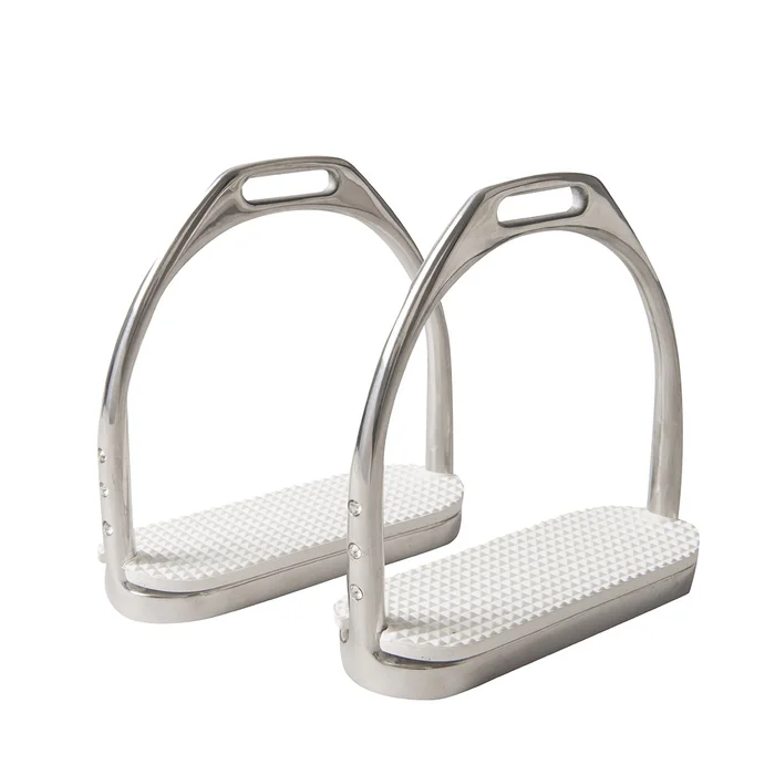 Safety Steel Flexi Stirrup With Black Tread Best Quality Stainless