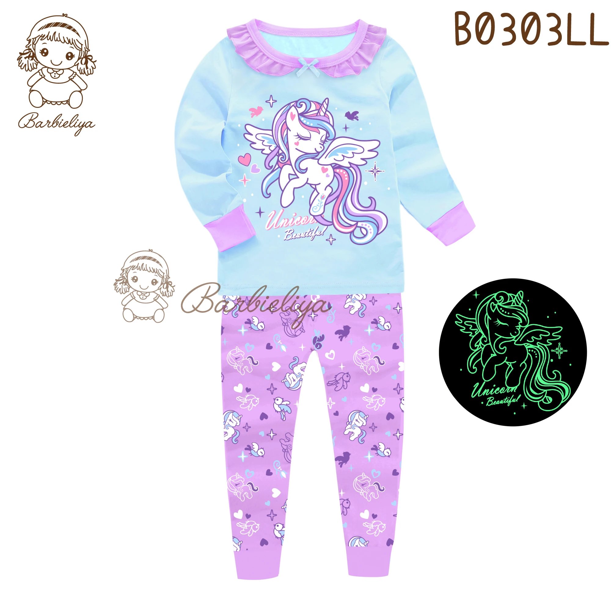 B0303LL  ailubee forzen kids lounge set cartoon sleepwear disney dress mickey