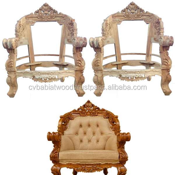 Home Furniture Unfinished Furniture Unpainted Wood Carved Dining Chair