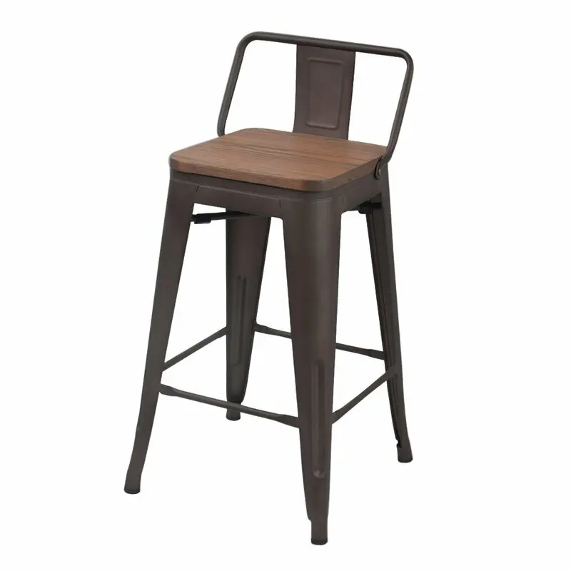 saleh solid wood bar and counter stool