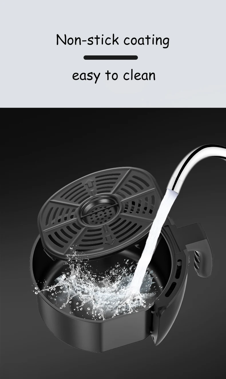 2022 New 6.5l5.5l Stainless Steel Hot Air Fryer No Oil Deep Fryer Electric Deep Fryer Buy