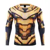 Sublimated Design Your Own Adult Long Sleeve Rash Guards Men