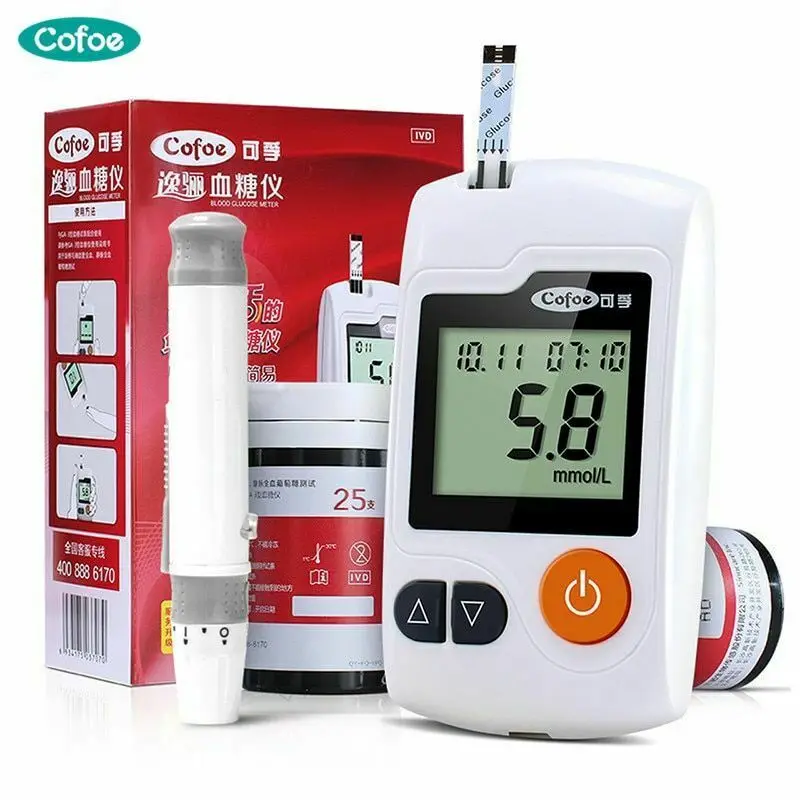blood glucose meter kit test strips monitoring contour monitor