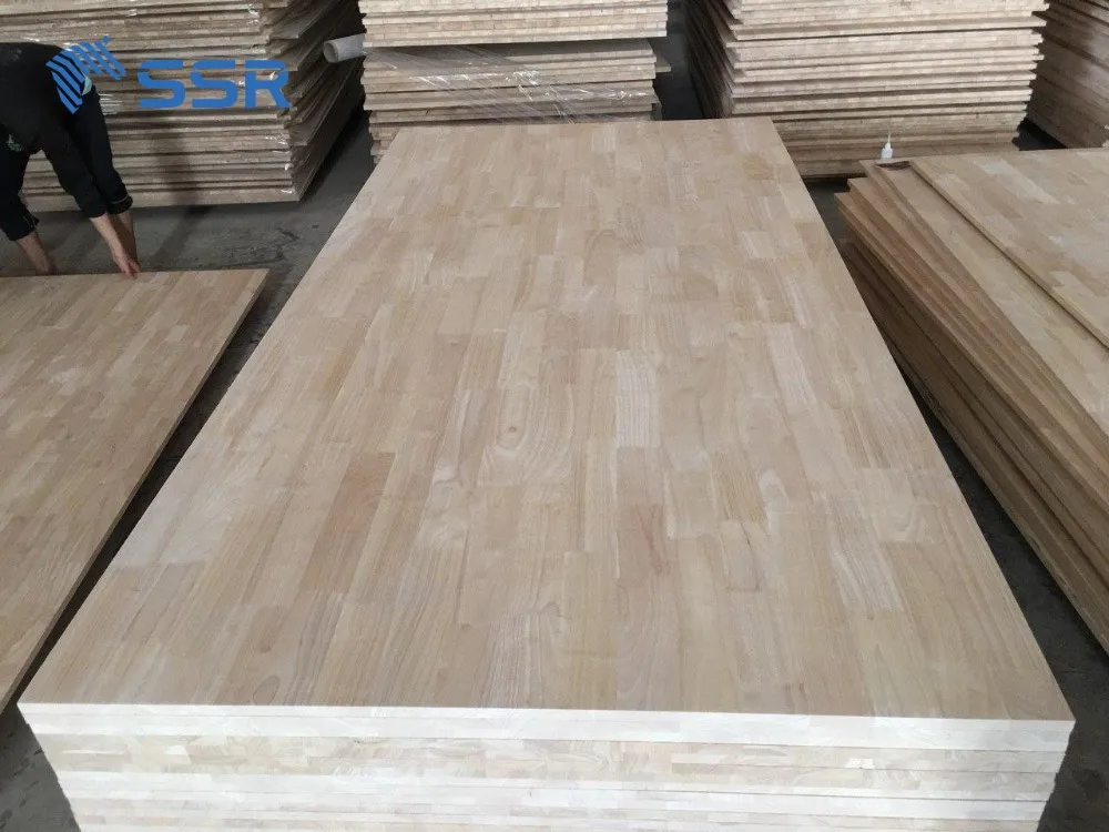 Rubber Wood (hevea) Work Top/countertopfinger Jointed Panels (fjlb