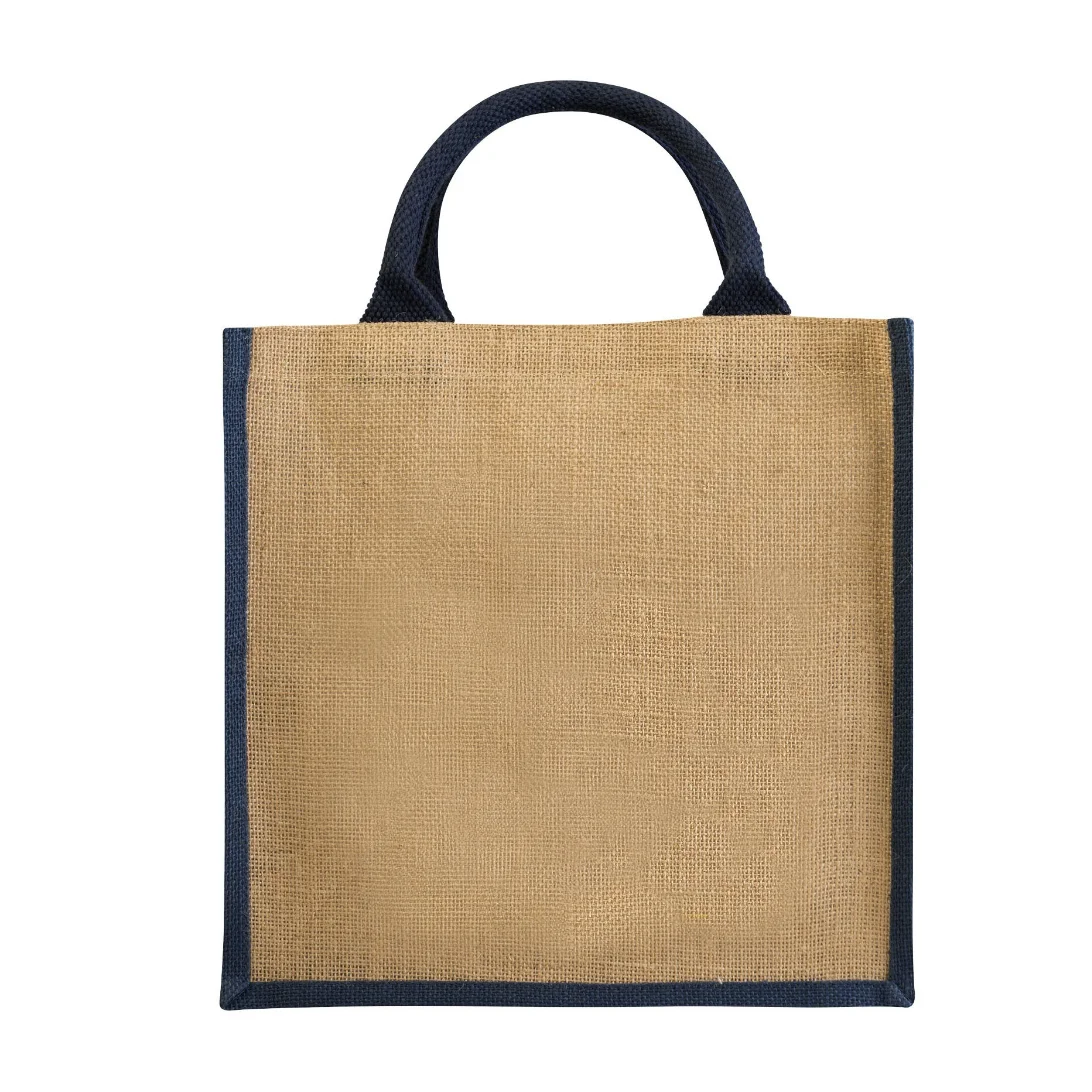 Natural Eco Recycle Foldable Reusable Jute Burlap Beach Shopping Tote