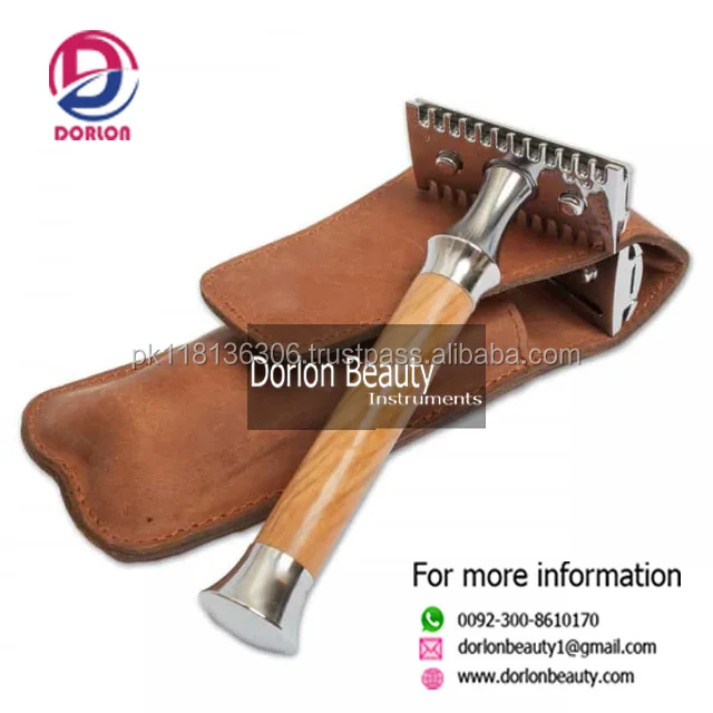 Men's Classic Traditional Shaver Double Blade Safety Shaving Salon ...