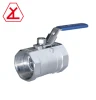 1000 wog reduced one piece female screwed threaded end ball valve