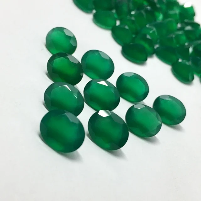 Details about   Natural Green Onyx 15X20 mm Oval Faceted Cut Loose Gemstone AB01 