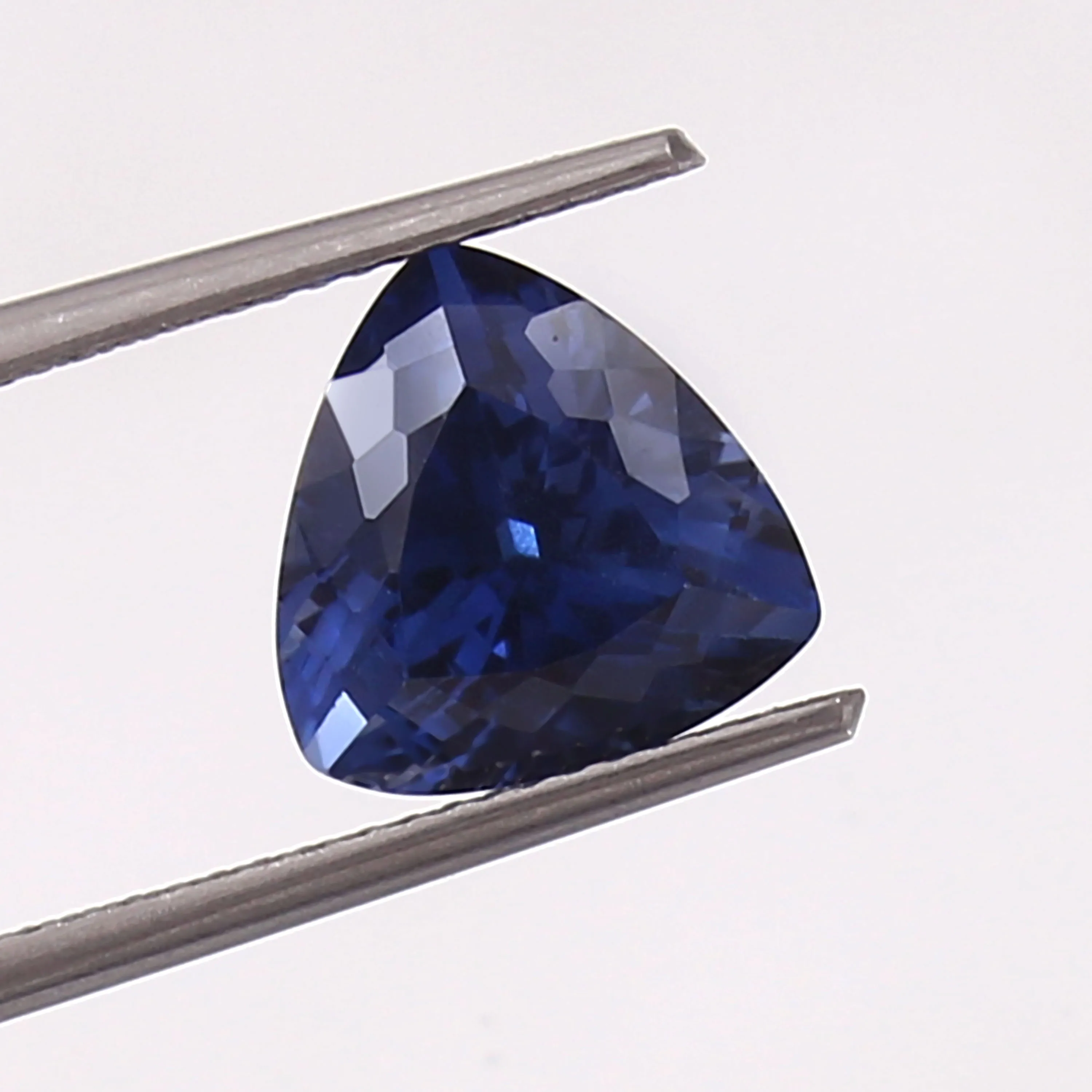 Zafiro Natural Suelto Piedra Preciosa 9CT Certificado Ceilán Azul Trillón Forma 