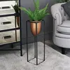 Tall Copper Bullet Plant Stand