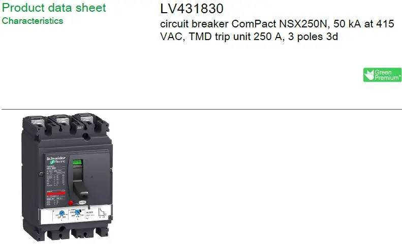 ONE NEW breaker LV431830