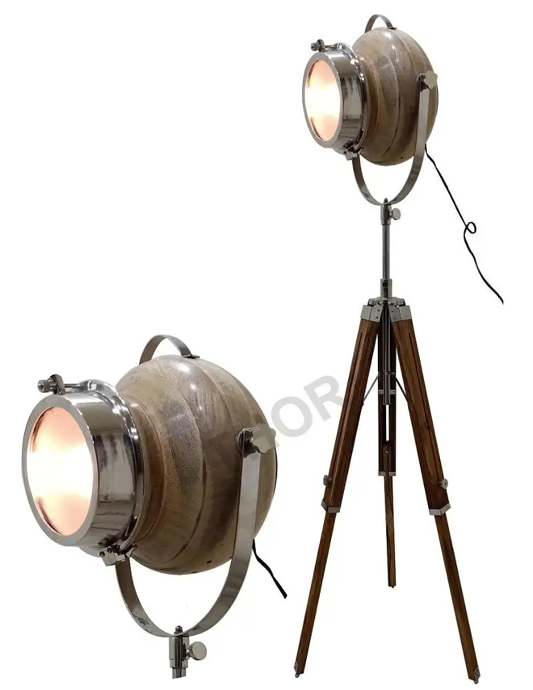 Vintage Nautical Wood Photography spot Search light