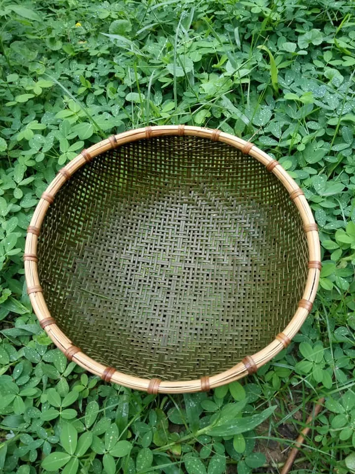 Wholesale Round Flat Winnowing Bamboo Basket From Vietnam Cheap Price