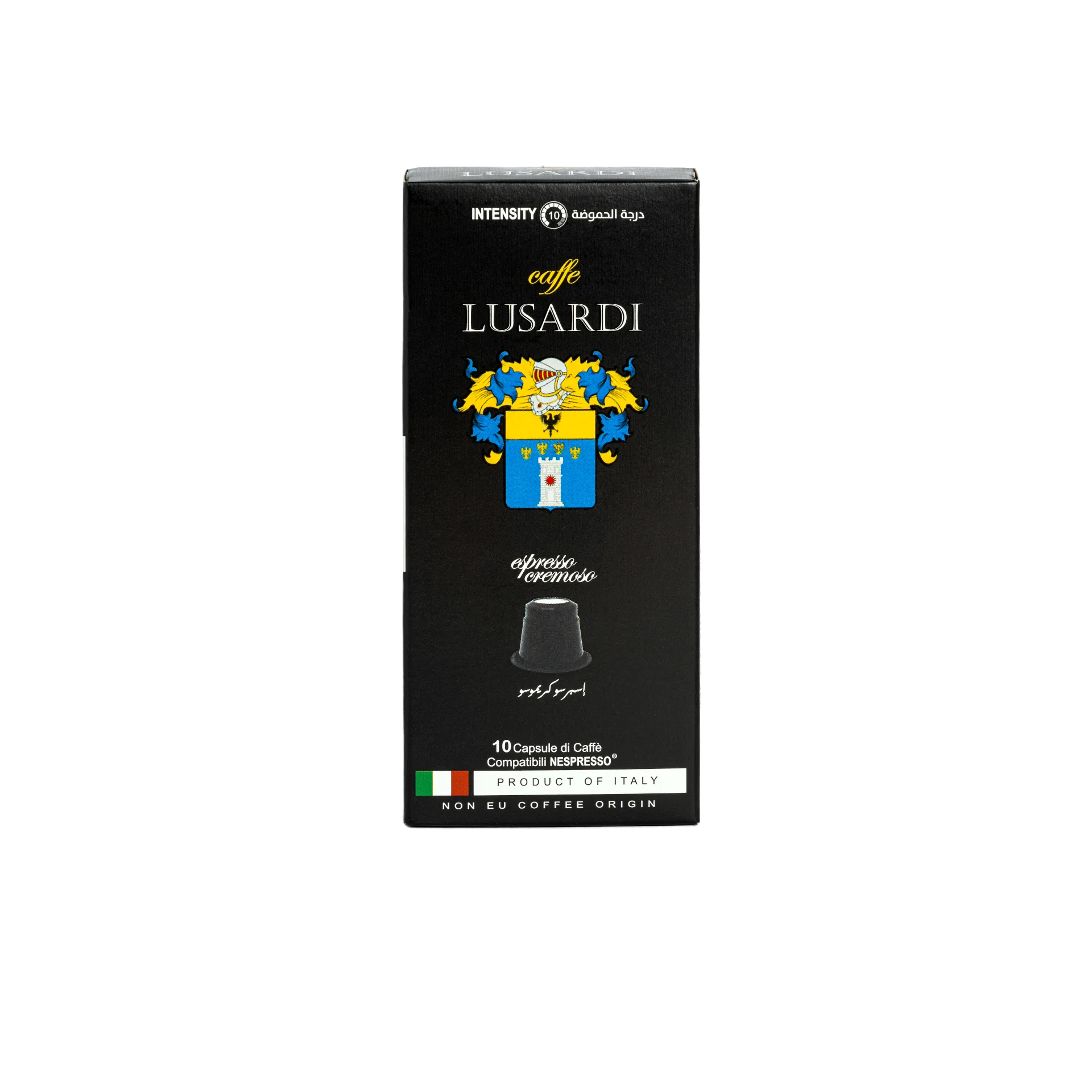 
Caffe Lusardi Italian Espresso Cremoso VIP Selection 80% Arabica 20% Robusta / Nespresso Compatible Capsules HACCP Ground Coffee 