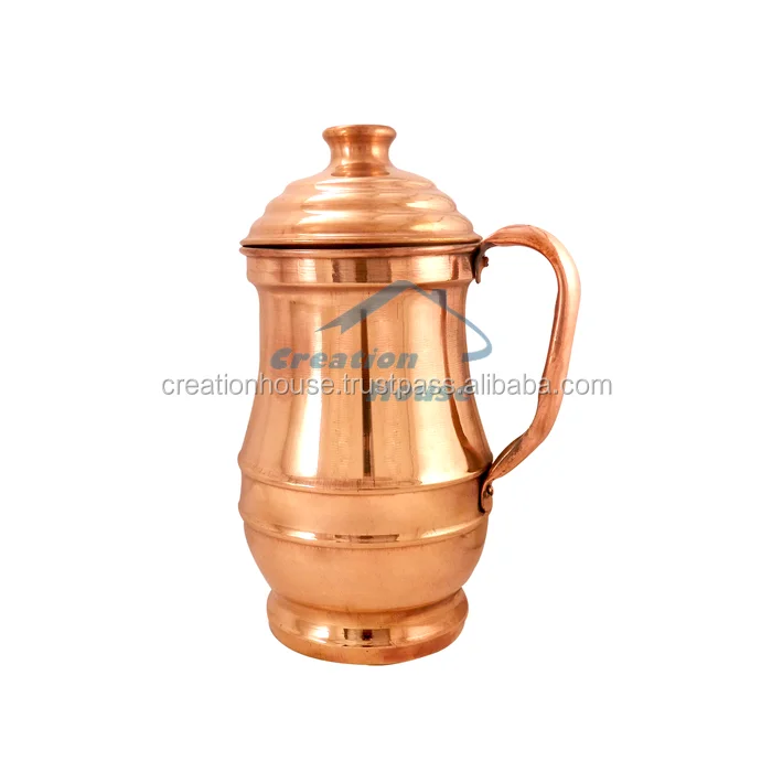 Copper Jug Pitcher For Water With 100 Pure Copper Hammered Best Design