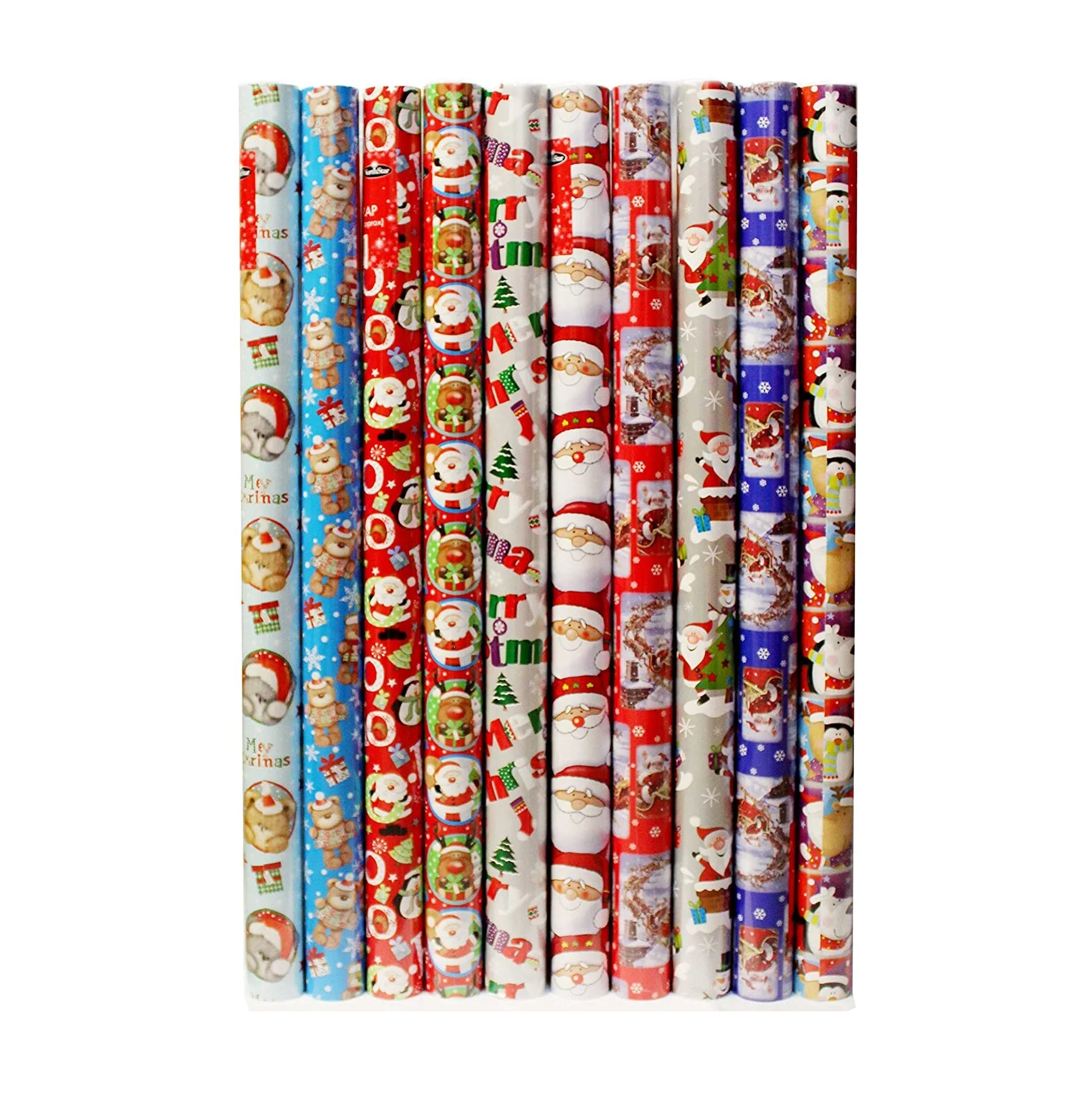 High Quality Christmas Wrapping Paper Rolls Gift Wraps With Different