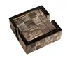 Hand made burnt horn pattern coaster