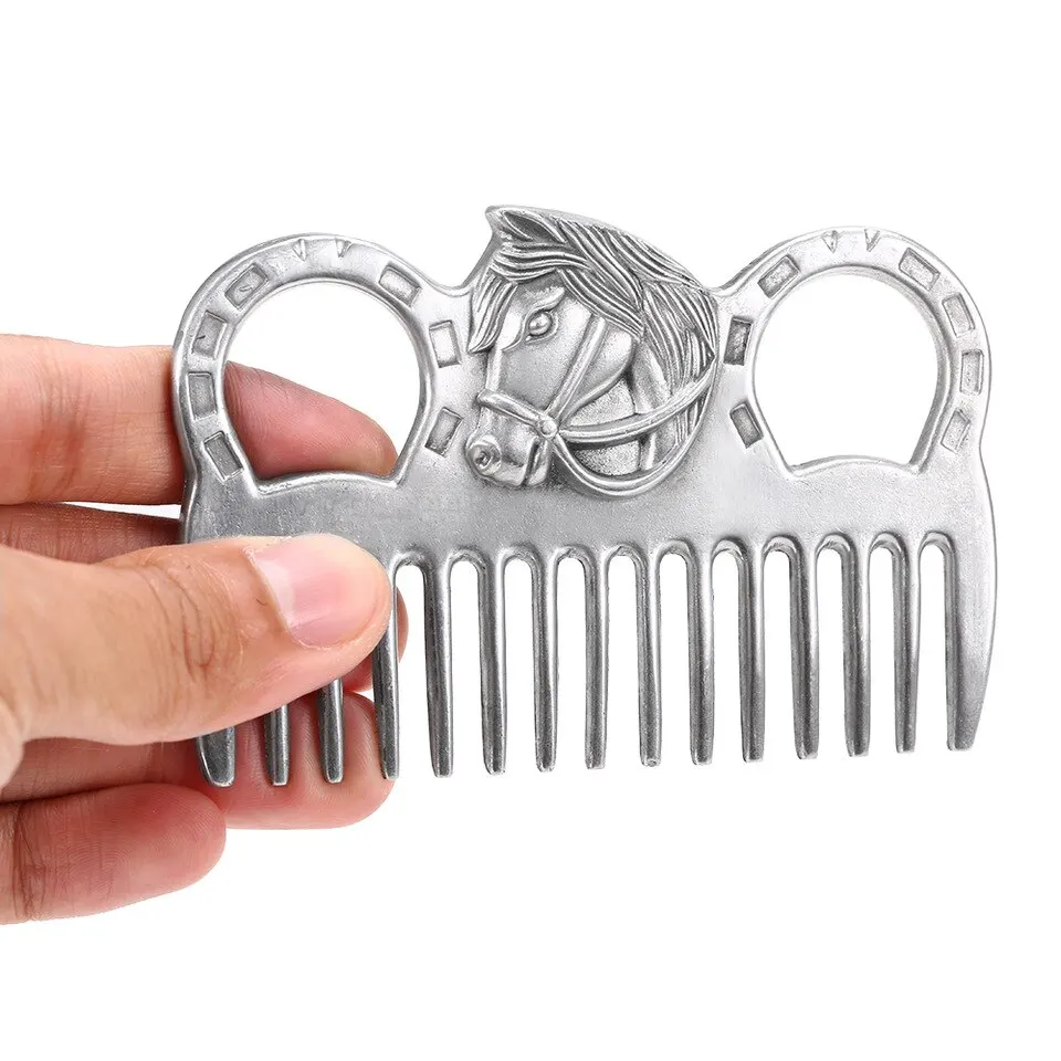 Genuine Horse Comb Aluminum Alloy Horse Cleaning Tool Mane Tail Pulling