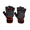 Premium quality Professional Gym training genuine leather Weight lifting gloves