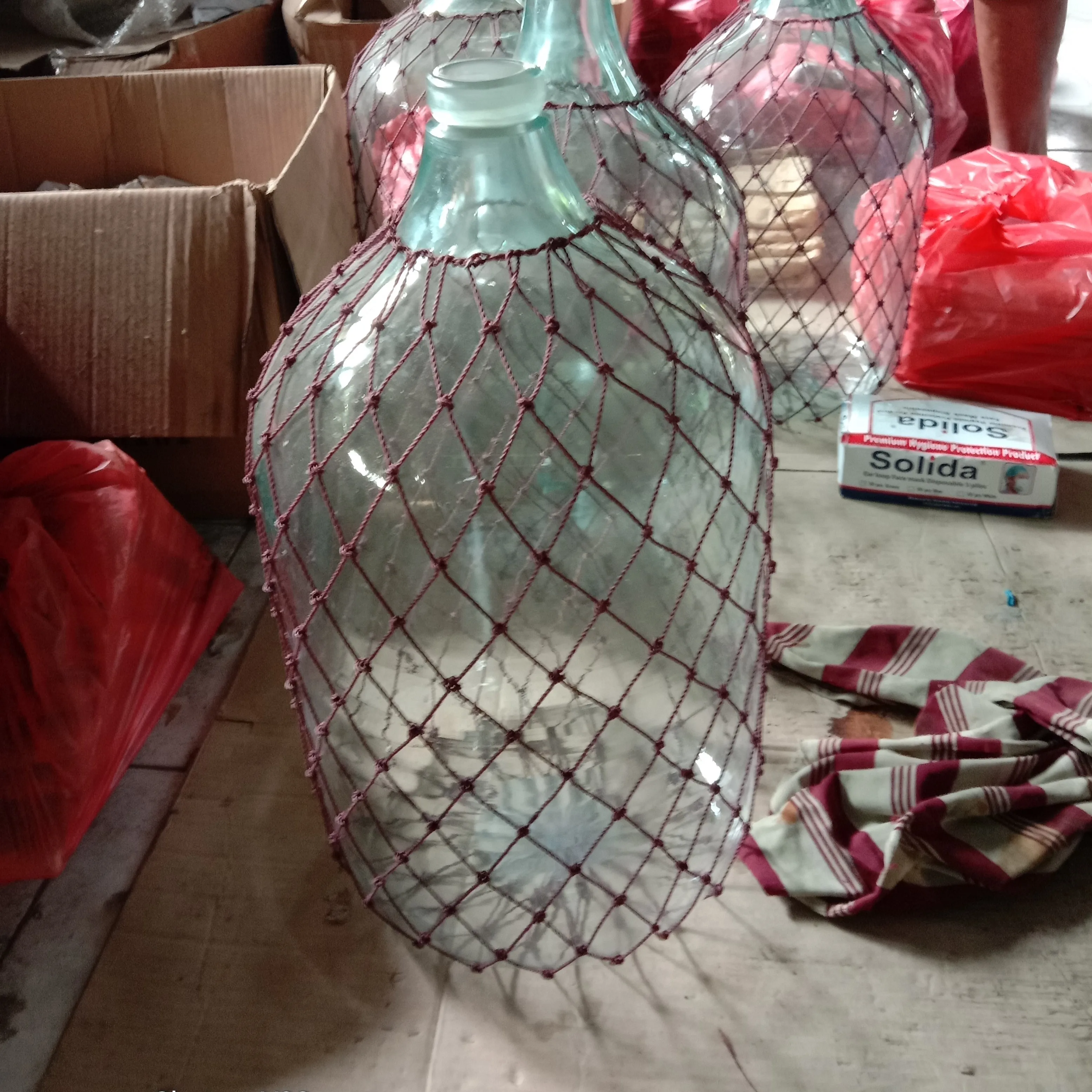 
Fused Glass Bottle Jar from bali (single) 