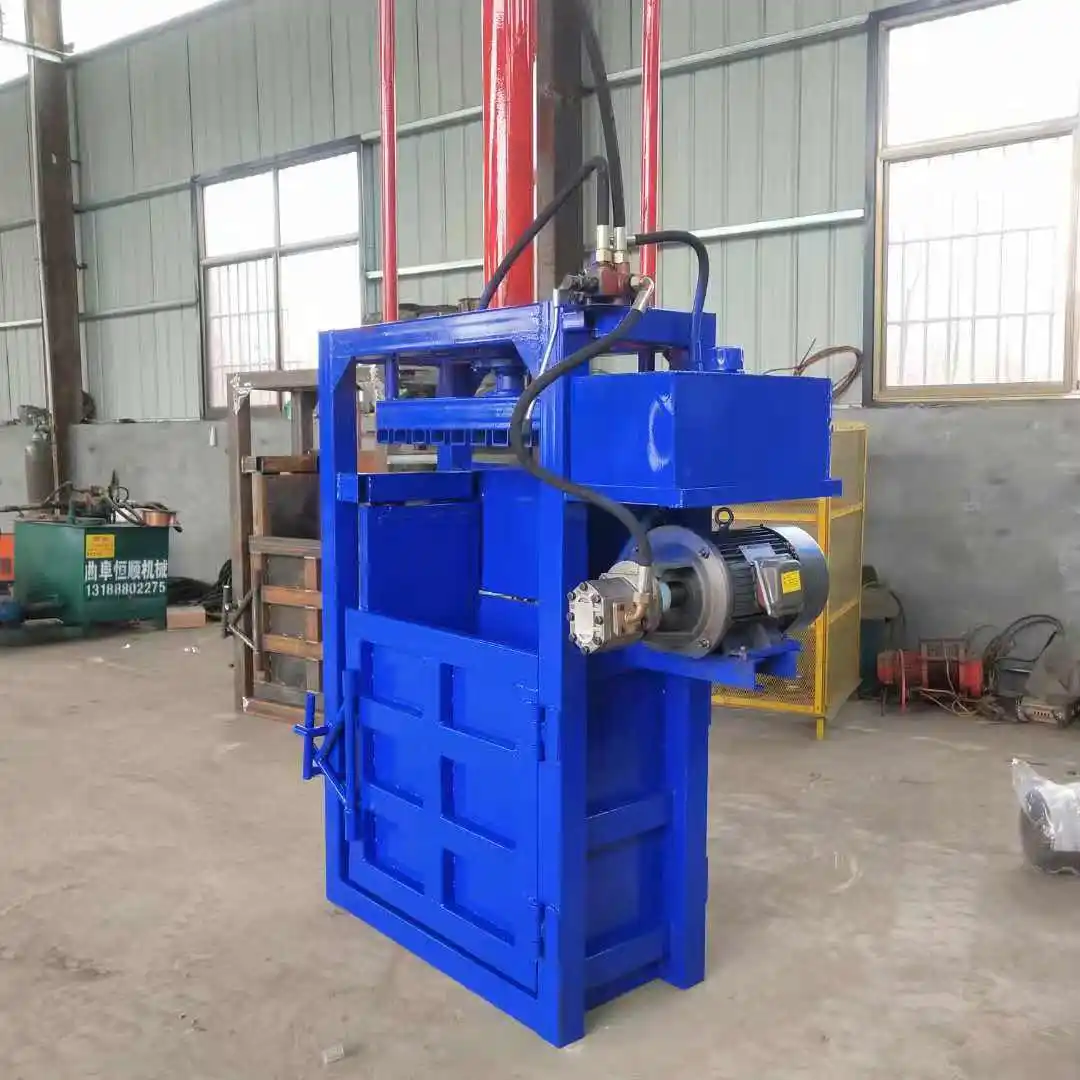 Waste Paper Compressor Machine Cardboard Baling Press Machine Used Clothes And Textile Compress