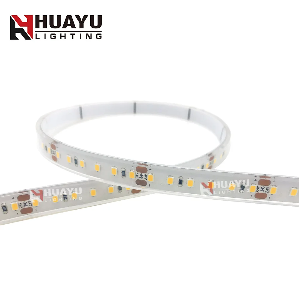 DC24V 120 LED/m 2835 LED strip flexible light 2835 IP68 extrusion solid waterproof led strip for underwater/pool/fountain