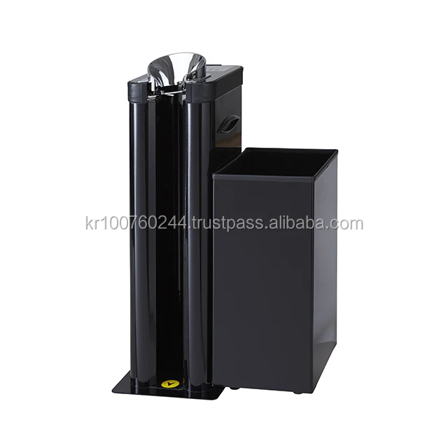 
(OPW-BK) Black Color Coated and Gorgeous designed Wet Umbrella Wrapping Machine with Litter Bin Made in Korea 