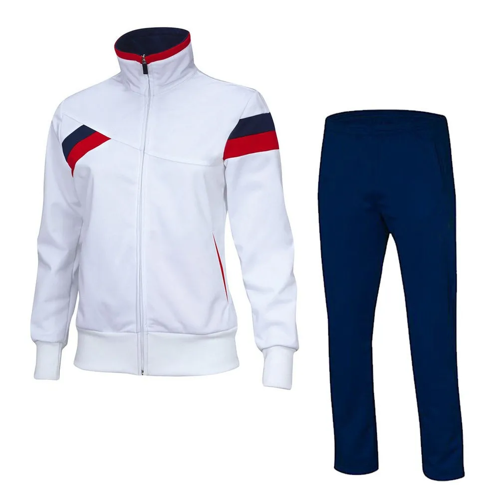 Pakistani Latest Design Sport Jogging Track Suit White Color Shirts