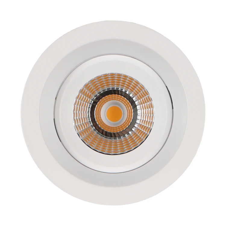 Ceiling Recessed LED downglight Adjustable COB 12W Cutout 90mm Deep Anti-glare