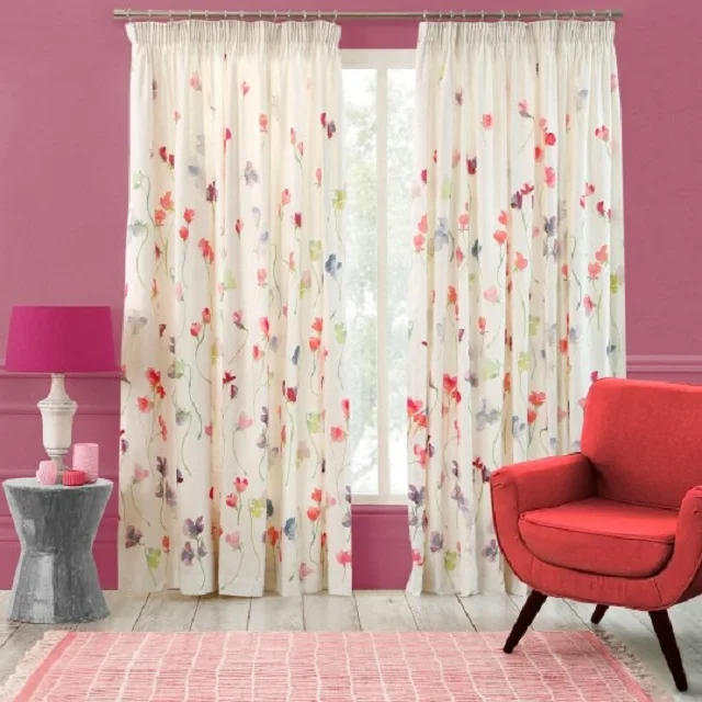 beautiful curtain fabric