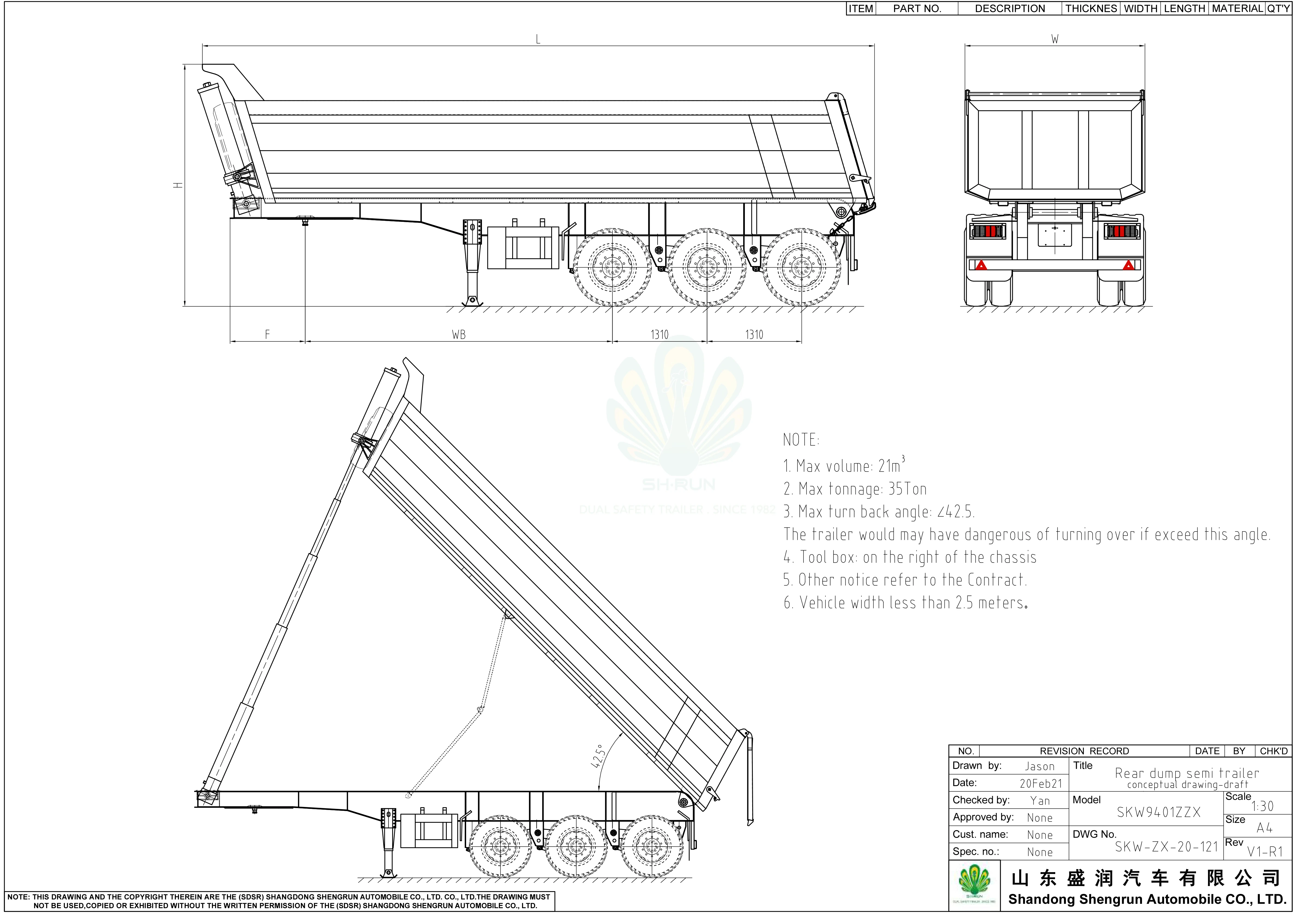 3 Axles End Dump Tipper Trailer 35 Cbm Half Pipe For Sale Buy Tipper
