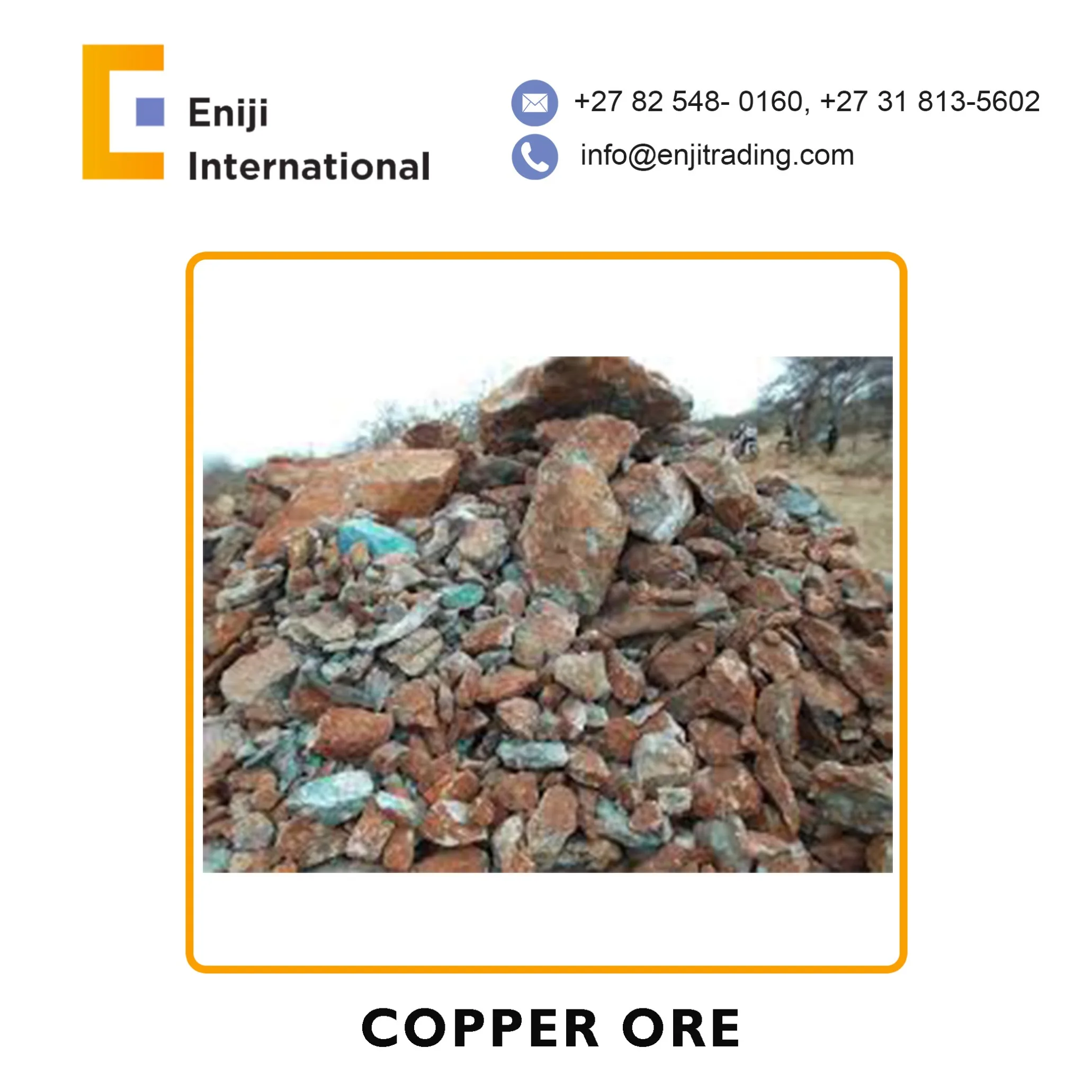 
Good Quality High Purities Copper Ore 