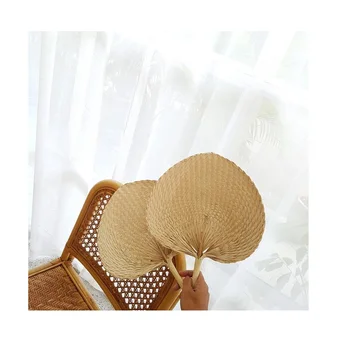 rattan hand fan