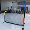 Made in Taiwan made heavy duty portable baseball L pitching curved screen,7ftx7ft screen and net