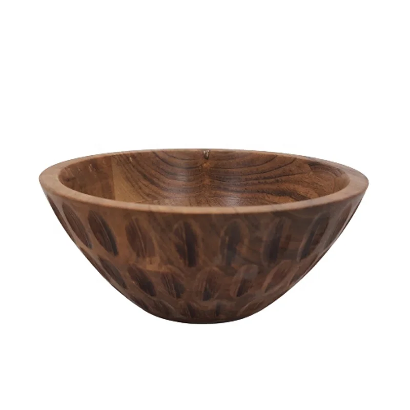 Wholesale Bulk Latest Design Modern High Quality Wooden Round Bowl For