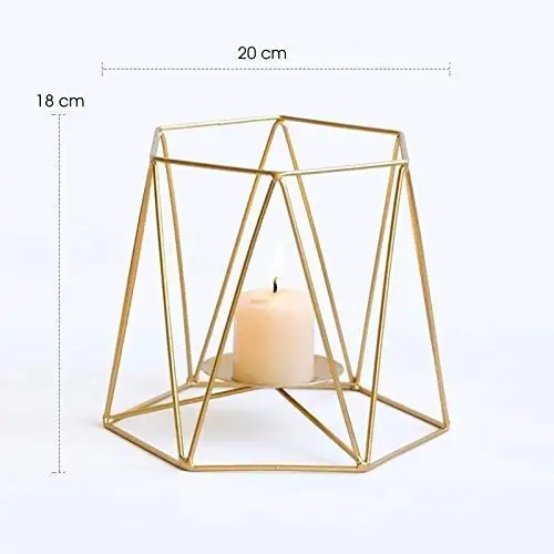 六角形t灯组3烛台尺寸6 8 10英寸高金色饰面由ksn Buy Candle Stand Round Brass Candle Stand Candle Holder Gift Candle Pillar Wedding Vintage Bronze Silver Display Decoration T Light Copper Brass Aluminum Nickle Stainless Steel Iron Wood Marble Resin Plastic