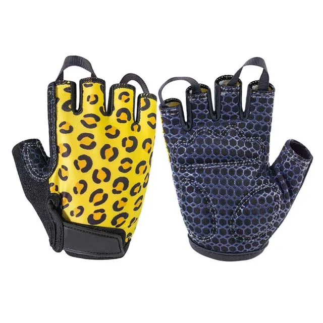 Gants Moto/velo Demi-doigts Antidérapants - Cuir Beige - Taille Unique (neuf)