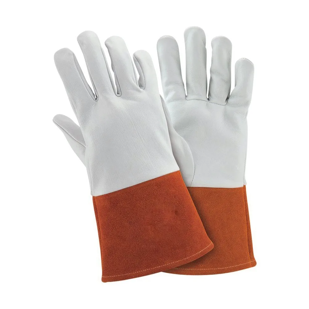 Fire Hand Safety Welding Gloves Extreme Heat Resistant Cow Split