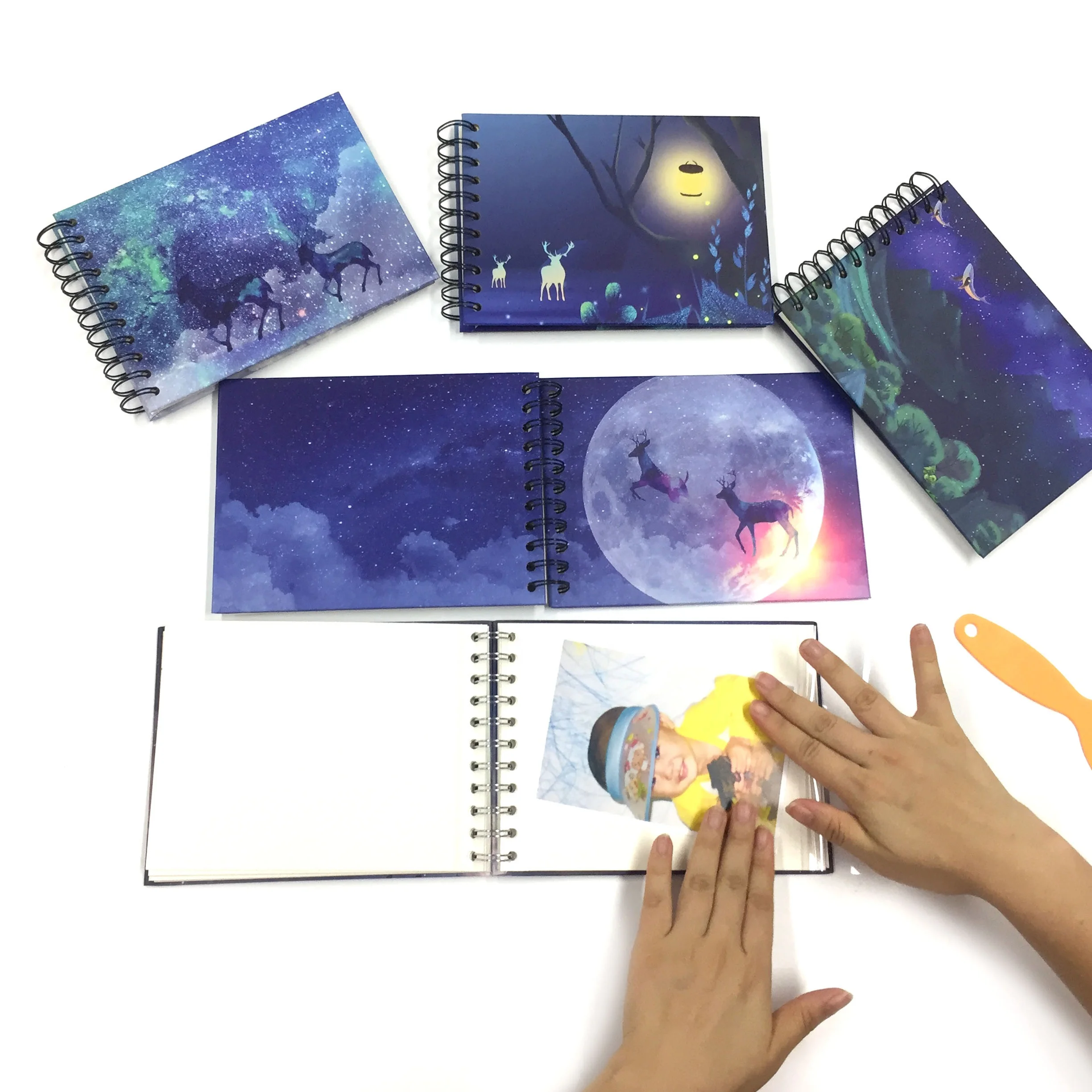 product-Dezheng-Bulk Purchase Spiral Bound 5x7 Self Stick Photo Album With 20 Pages-img-1