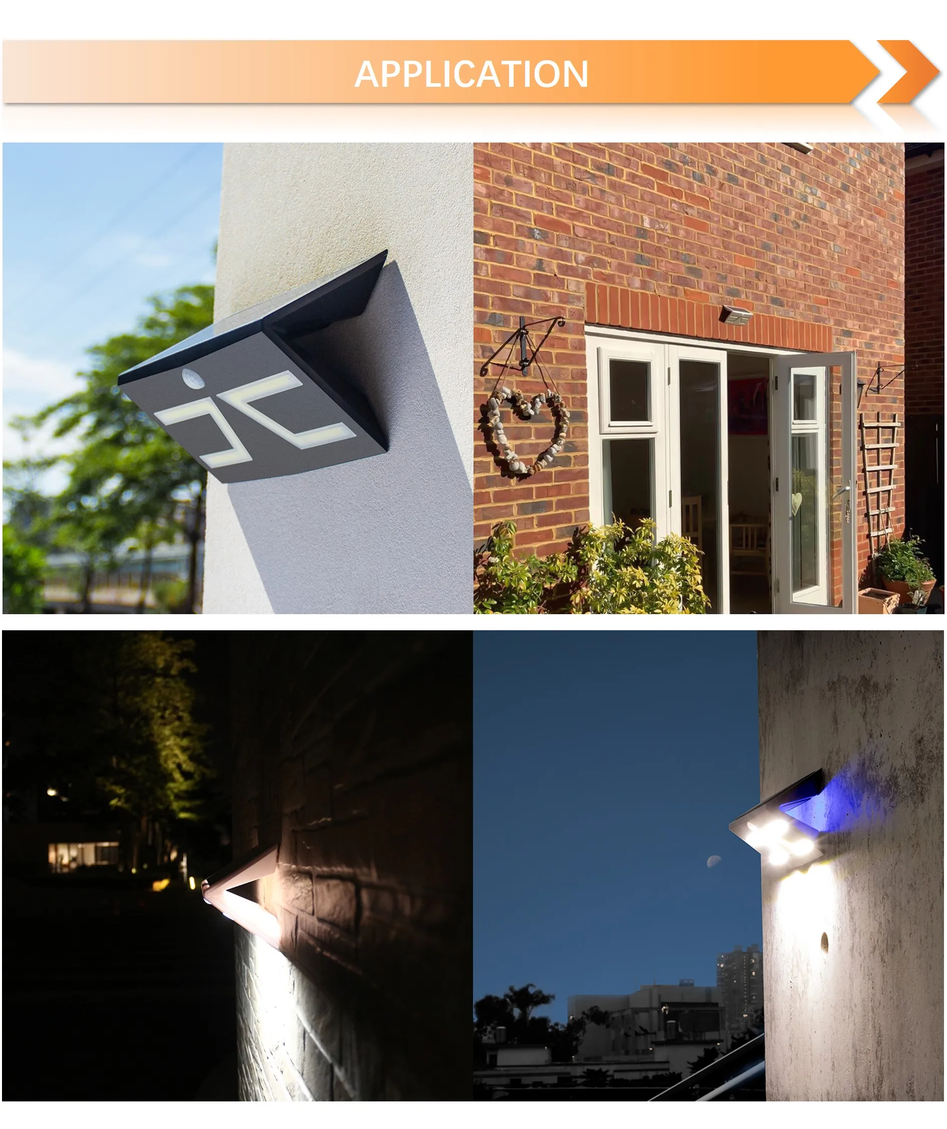 Amazon Hot Sales Energy Saving LED Solar Wall Light
