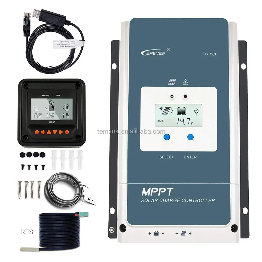 Solar Panel Regulator LCD 10/20/30/40A 12V/24V MPPT Charge Controller 3 Timer MT 