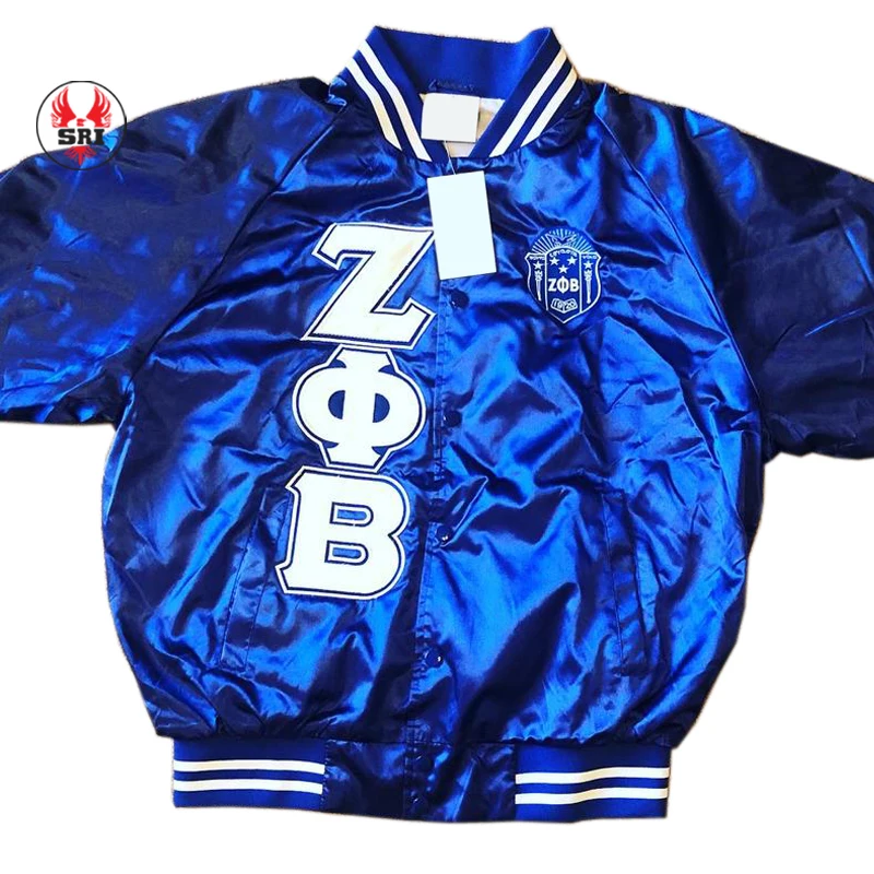 Zeta Phi Beta Sorority Embroidery Women Satin Jacket | Zpb Sorority ...