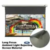 VIVIDSTORM Slimline Electric Tab-tensioned Drop Down Screen, 110-inch 16:9, Ceiling and Wall,Ambient Light Rejecting,VMSLALR110H