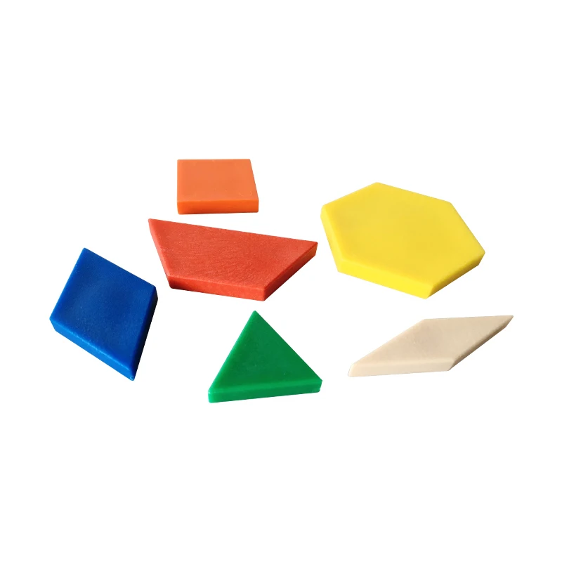 Gd Multilateral Tangram Shapes Solid Flat Plastic Symmetry 6 Shape 6 ...