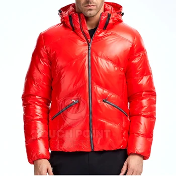 mens long down puffer coat