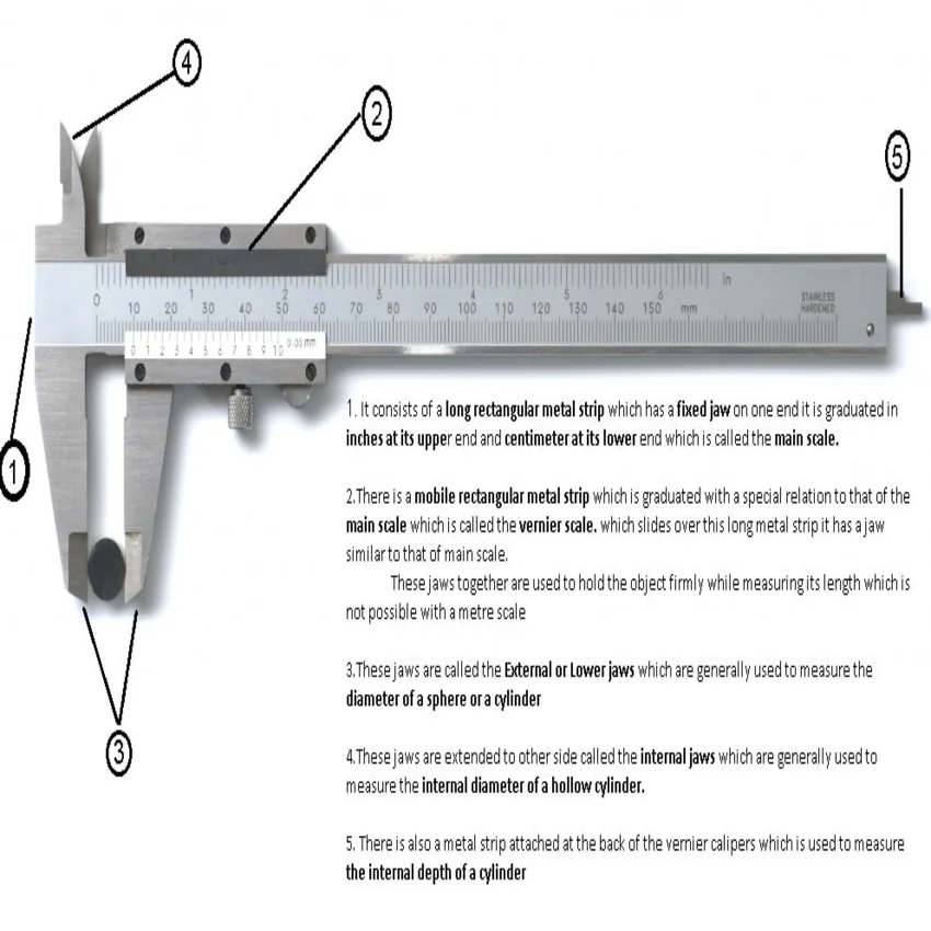 Vernier Caliper Sliding Gauge Dental Lab Instruments Dimensional ...