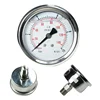 Bourdon tube stainless steel back connection accurate air pressure gauge