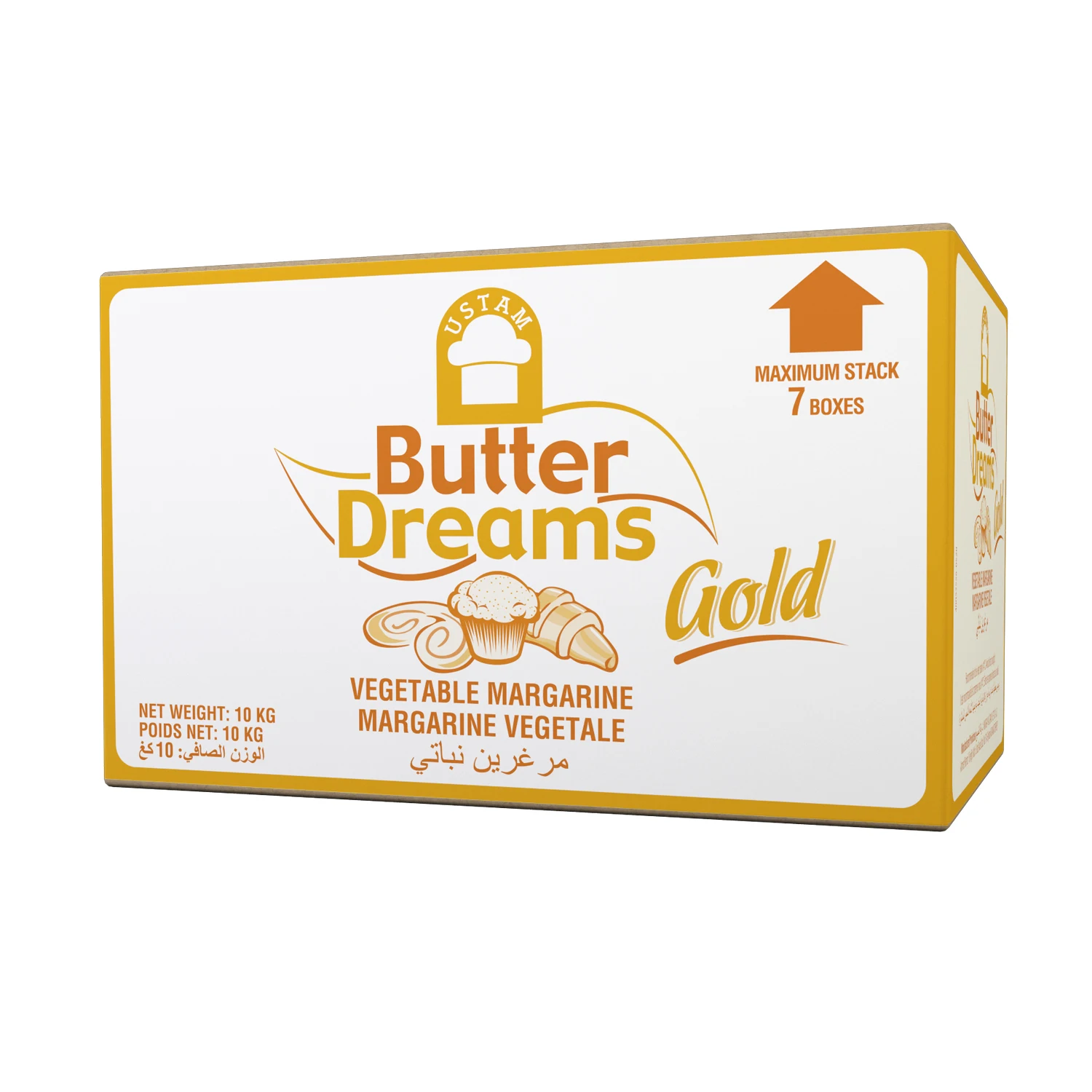 Ustam Butterdreams Gold 10 Kg Carton Africa Buy Vegetable Margarine/ Pastry Margarine/bakery