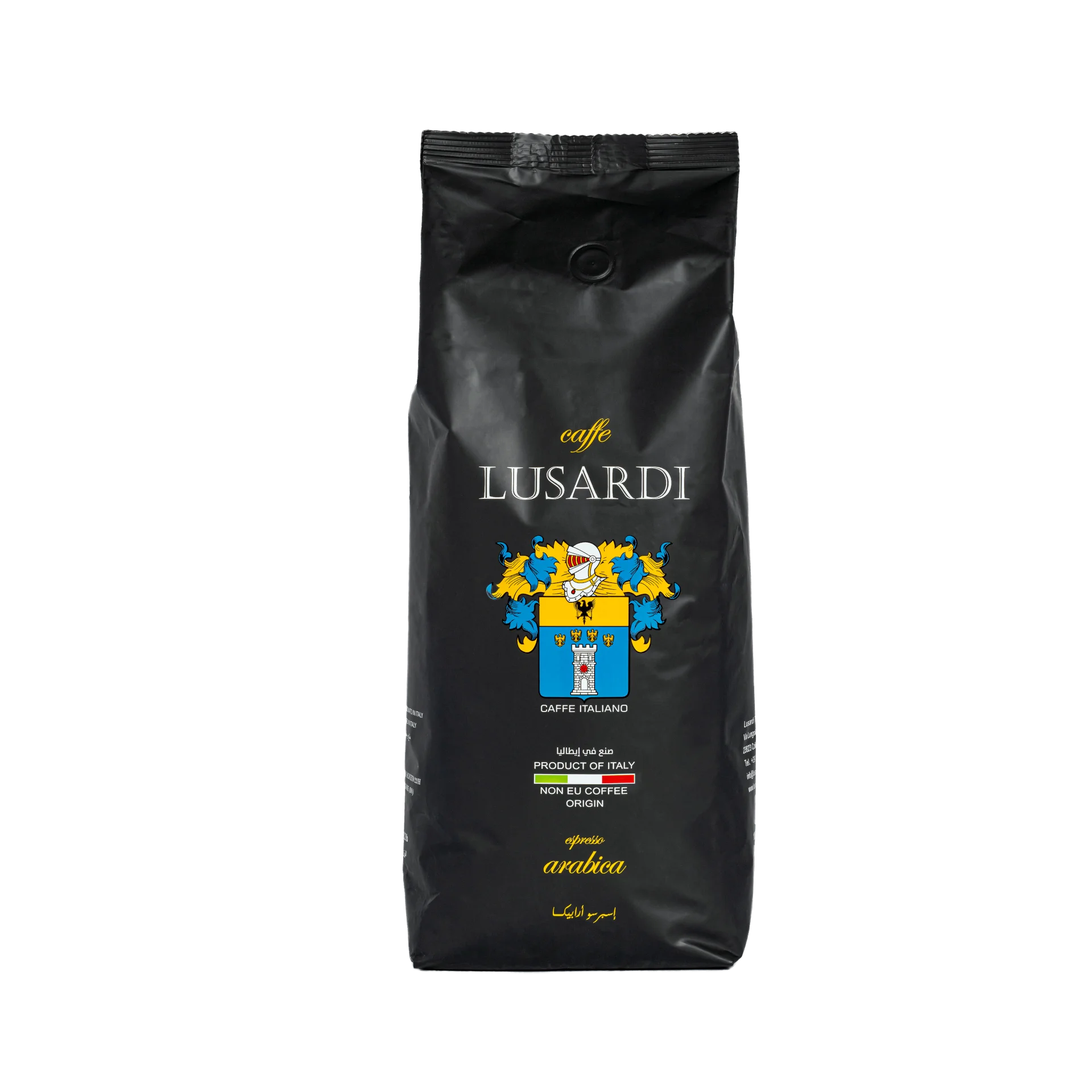 
Caffe Lusardi Arabica Price Fighter 1 100% Arabica Italian Espresso Roasted Coffee Beans 4 Origins 