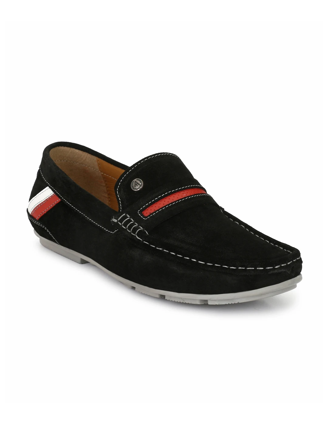 Mocassins en cuir véritable pour homme, chaussures noires, meilleure vente